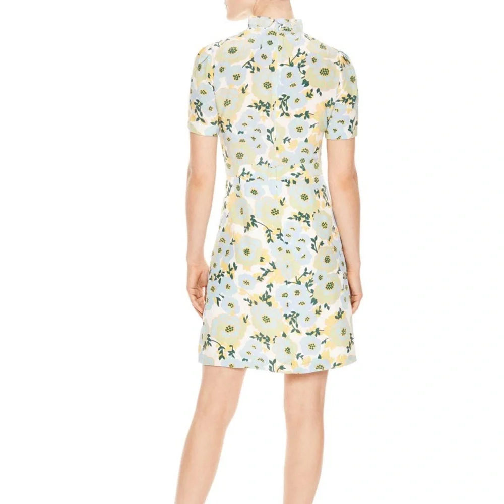 Sandro Rikka floral dress size 38 like new - Picture 2 of 7